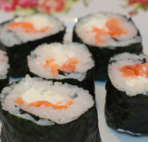 sushi affumicato salmone