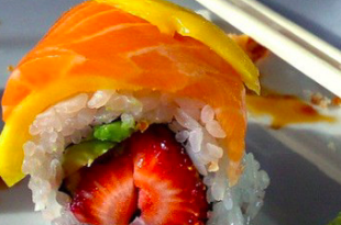 sushi salmone e fragola